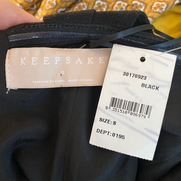 NWT KEEPSAKE THE LABEL x REVOLVE Black Shooting Star Wide Leg Jumpsuit, … - Picture 4 of 9